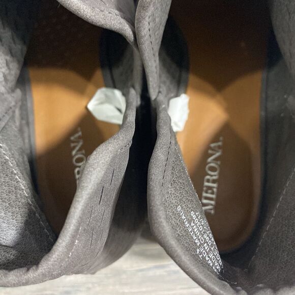 Merona • GRAY Perforated Cut Out Ankle Boots - Picture 5 of 10